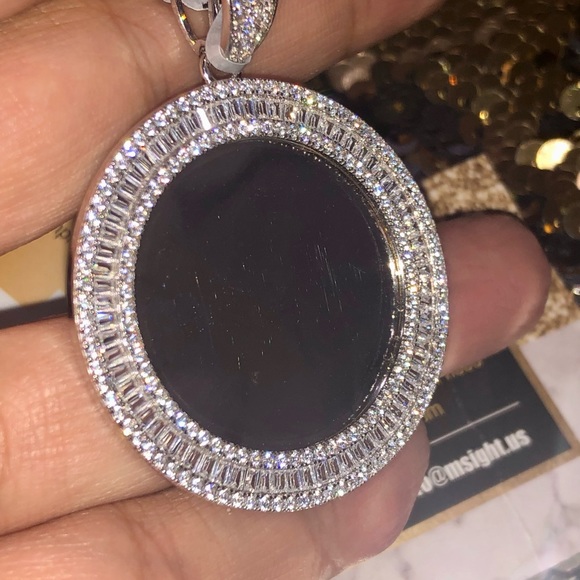 VVS clarity Swarovski Crystal memorial pendant, picture charm, memory charm, wow - Picture 7 of 7